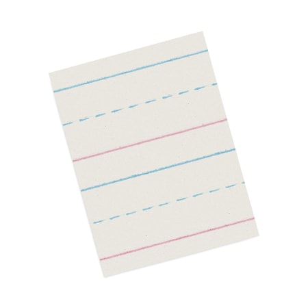 Pacon Multi-Program Picture Story Paper, 30 lb, 5/8" Long Rule, Two-Sided, 12 x 18,250PK ZP2694